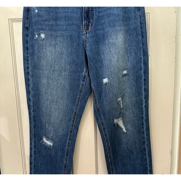 Tribal‎ Jeans Distressed Straight Women’s Size 8 Blue Denim High Rise Cotton - Picture 5 of 8